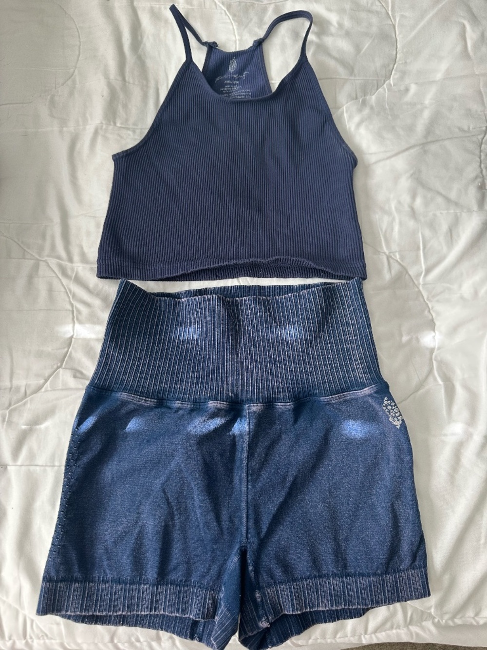FP Movement Happiness Runs Crop Tank and Good Karma High-Rise 2.75" Run Shorts